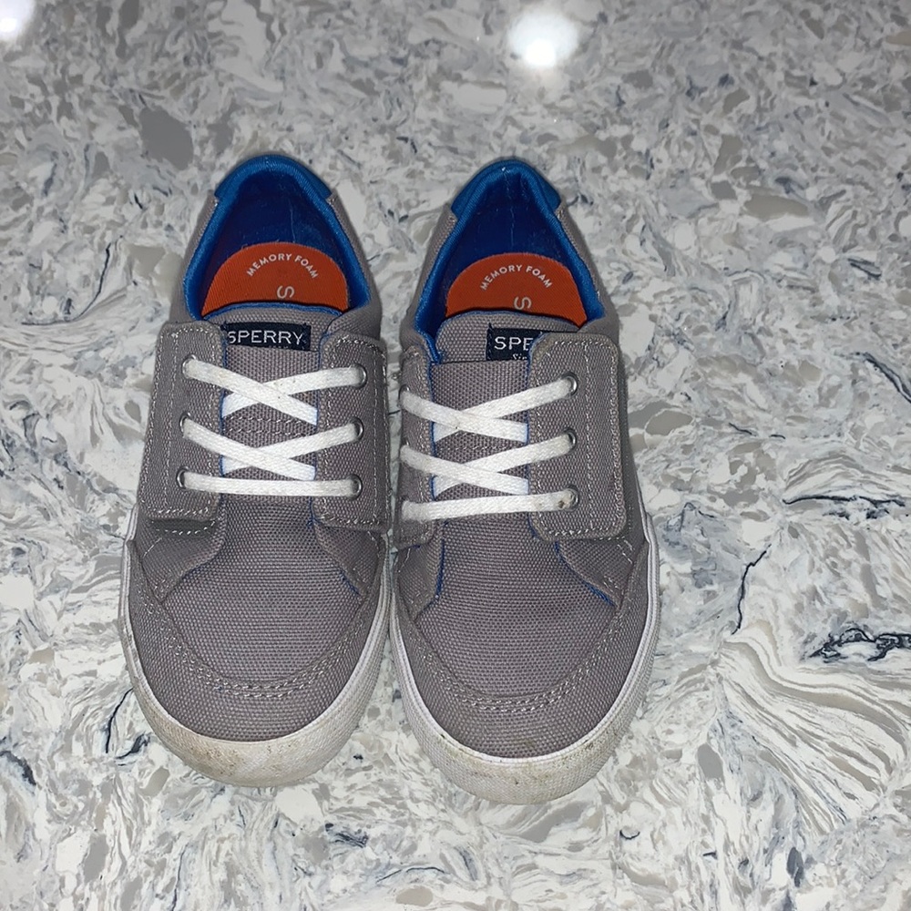 Like new! Sorry slip on sneakers with Velcro strap. Size 11